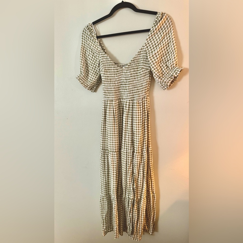 Abercrombie & Fitch Gingham Green sundress